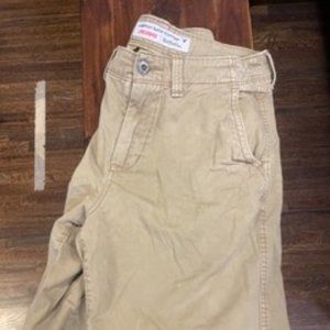 Mens Shorts: American Eagle LongBoard khaki short